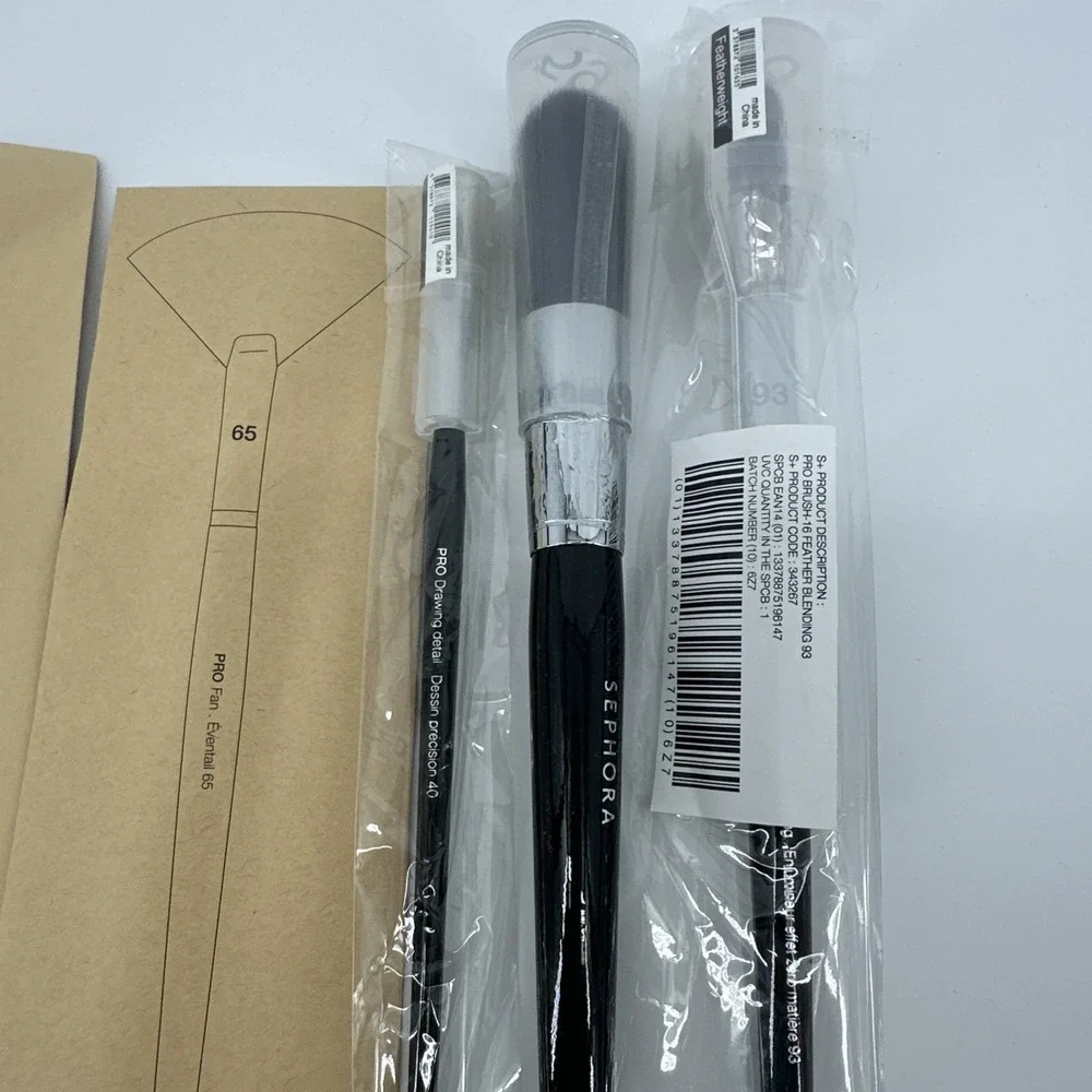 Sephora PRO‎ Brush Lot #47 #55 #59 #93 #65 #40 New 6 Piece Lot
